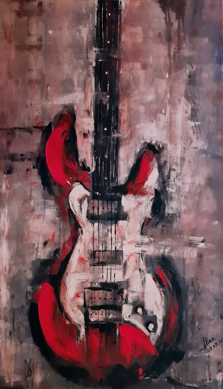 ArteDiAlina.com painting: Music in her blood
